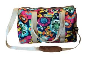 Lily Bloom Duffle Bag Lilyzen Overnight Bag Floral Pattern Bright Hawaiian 18”